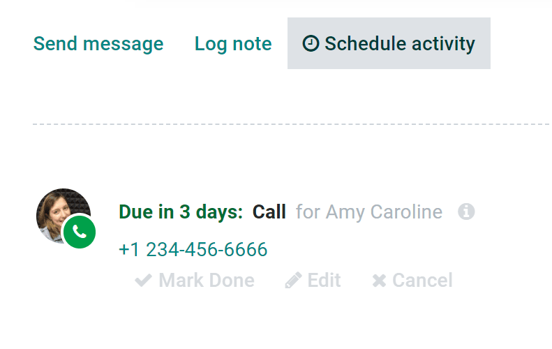 Schedule calls from chatter inside 300code