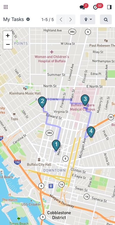 Map view