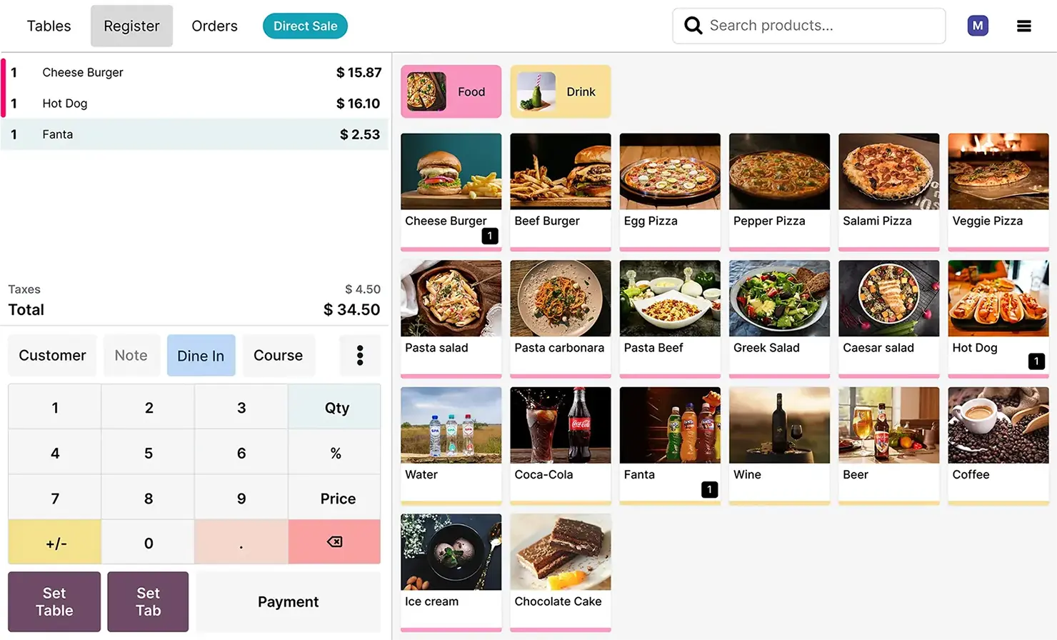 300code restaurant PoS hardware setup