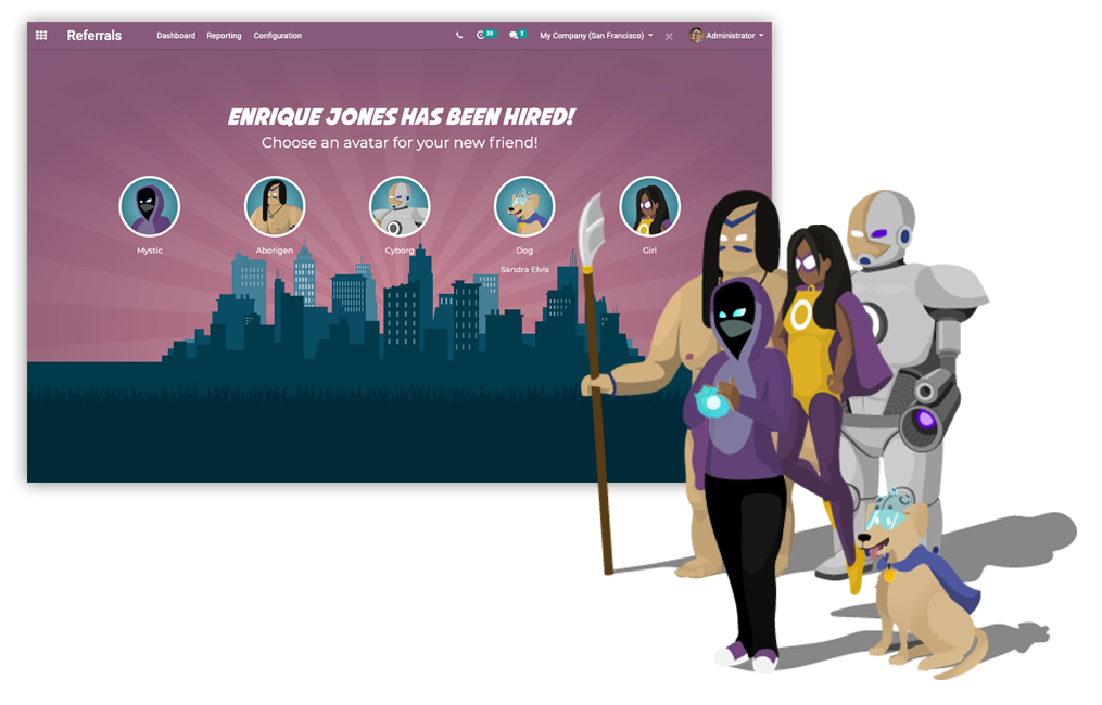 300code Referrals superhero characters